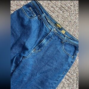 Sandy River Vintage Style Denim Jeans Women’s Size 14 Plaid Lined